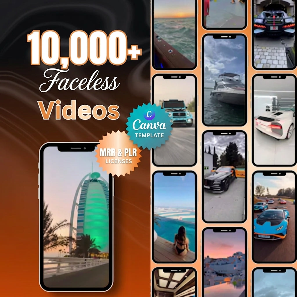 10,000+ 4K Luxury Faceless Viral Reels Vault [Royalty-Free]