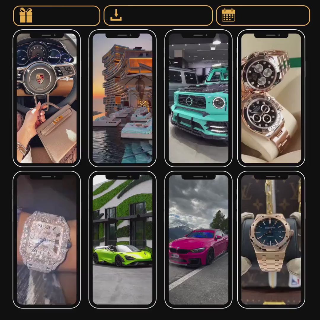 10,000+ 4K Luxury Faceless Viral Reels Vault [Royalty-Free]